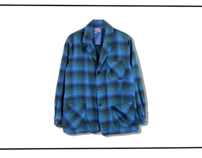 Pendleton wool ombre　Check tailored Jacket